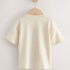 White Neutral Diggers Short Sleeve Appliqué T-Shirt 1