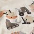 White Neutral Diggers Short Sleeve Appliqué T-Shirt 2