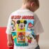 White Printed Mickey Mouse Short Sleeve T-Shirt 3