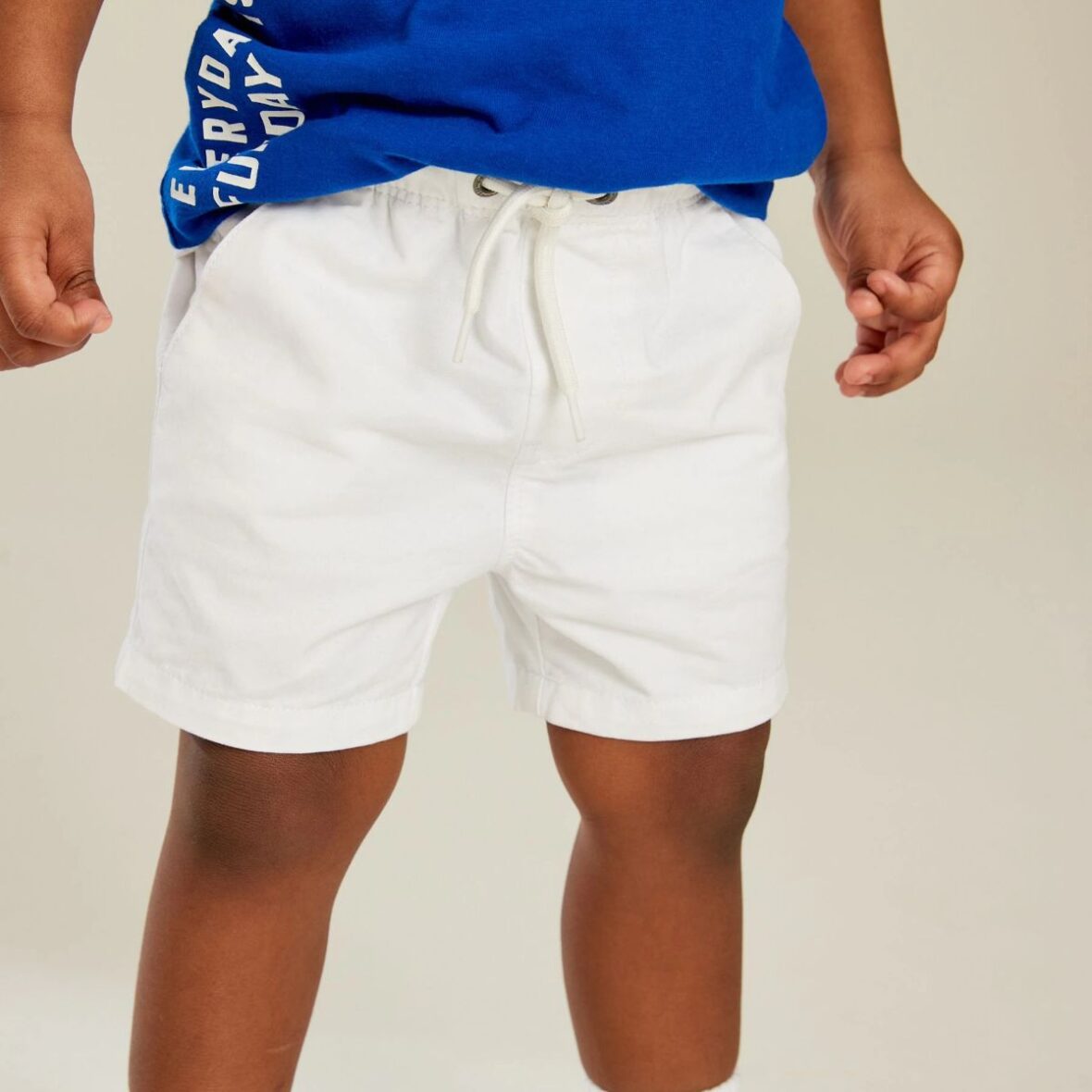 White Pull On Shorts 1