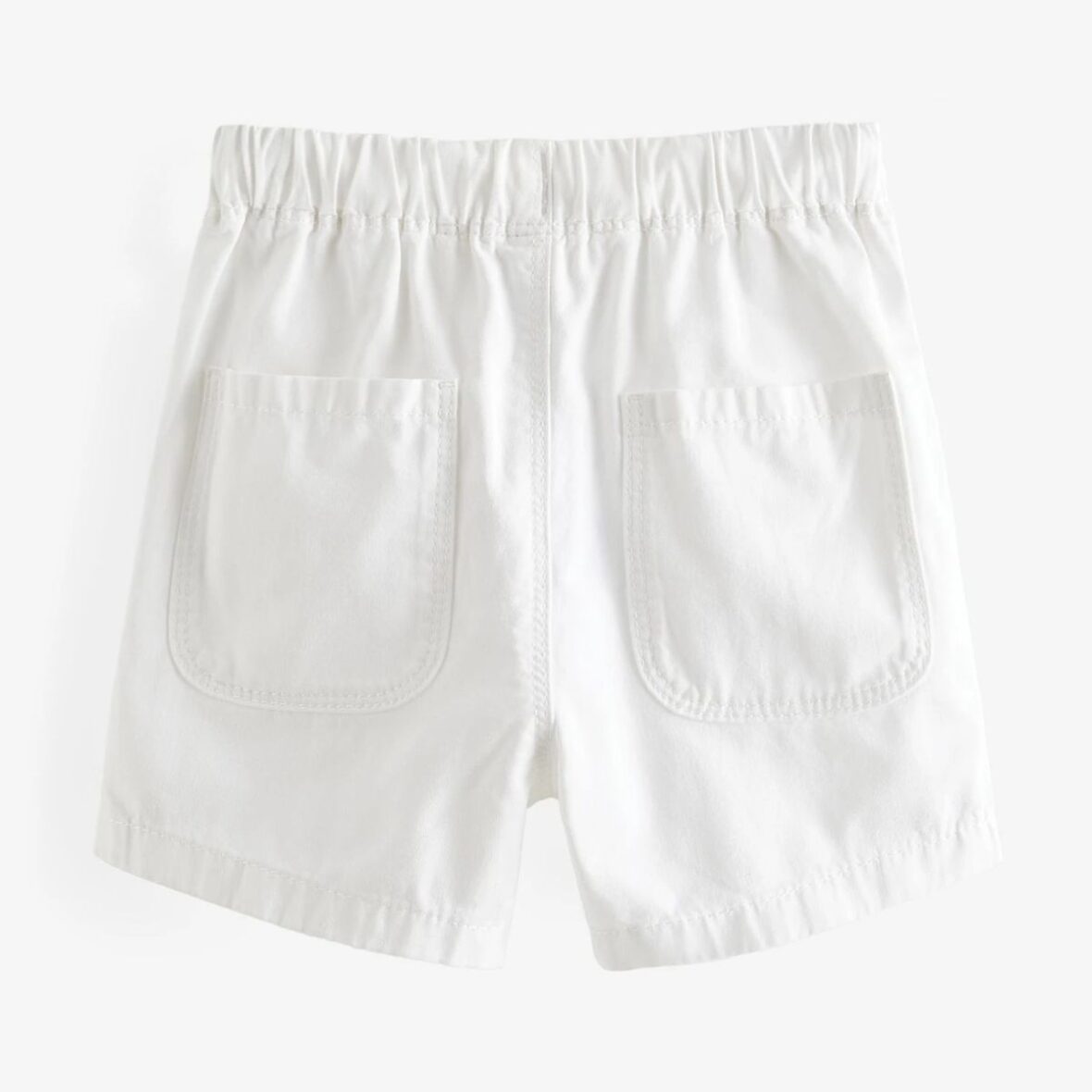 White Pull On Shorts 3