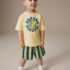 Yellow Lion King Short Sleeve T-Shirt & Shorts Set 3