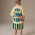 Yellow Lion King Short Sleeve T-Shirt & Shorts Set 4
