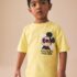 Yellow Mickey Mouse Short Sleeve T-Shirt 1