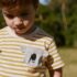 Yellow Stripe Koala Bear Short Sleeve Interactive T-Shirt 3