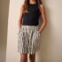 Black/White Stripe Textured Shorts 4