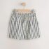 Black/White Stripe Textured Shorts 1