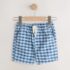 Blue Gingham Pull On Loose Denim Shorts 2