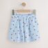 Blue Gingham Textured Shorts 4