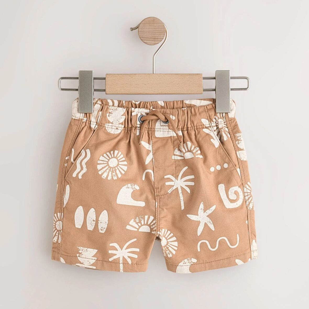 Blue Neutral Orange Pull On Shorts 3 Pack 3