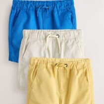 Blue/Neutral/Yellow Pull On Shorts 3 Pack 4