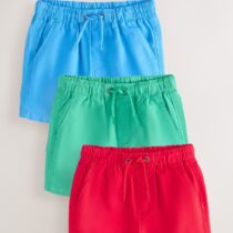 Blue/Red/Green Pull On Shorts 3 Pack 3