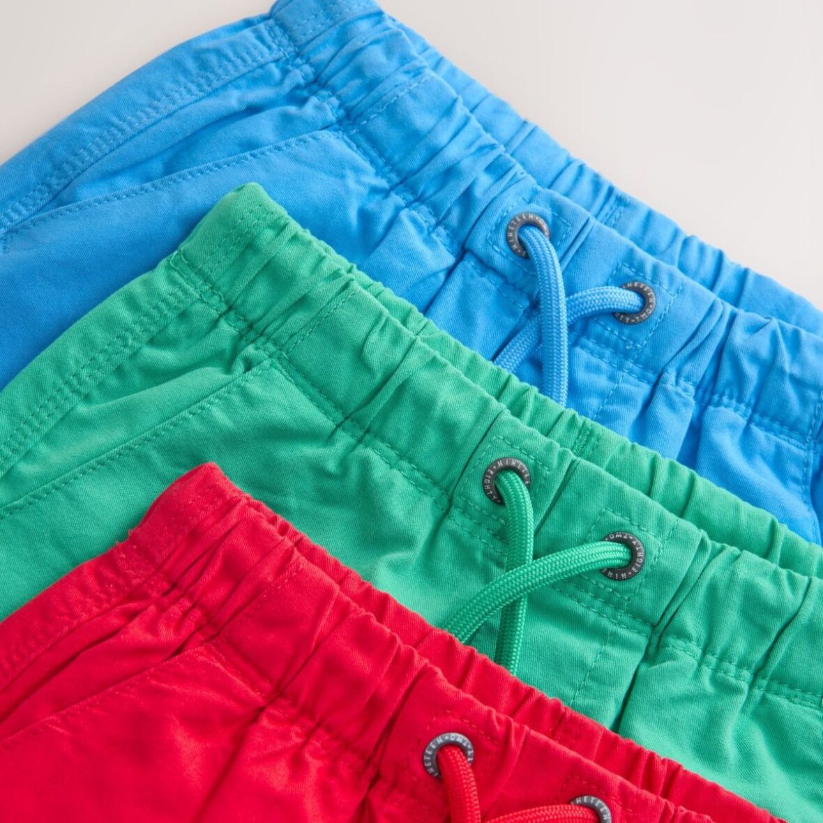 Blue Red Green Pull On Shorts 3 Pack 4