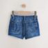 Blue Regular Length Frayed Edge Denim Shorts 3