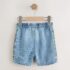 Blue Side Stripe Pull On Loose Denim Shorts 2