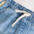 Blue Side Stripe Pull On Loose Denim Shorts 3