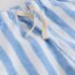 Blue Stripe Linen Blend Pull On Shorts 2