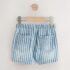Blue/White Stripe Pull On Loose Denim Shorts 2