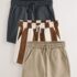Brown/Cream Jersey Shorts 3 Pack 1