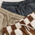 Brown/Cream Jersey Shorts 3 Pack 4