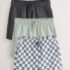 Charcoal Checkerboard Jersey Shorts 3 Pack 3