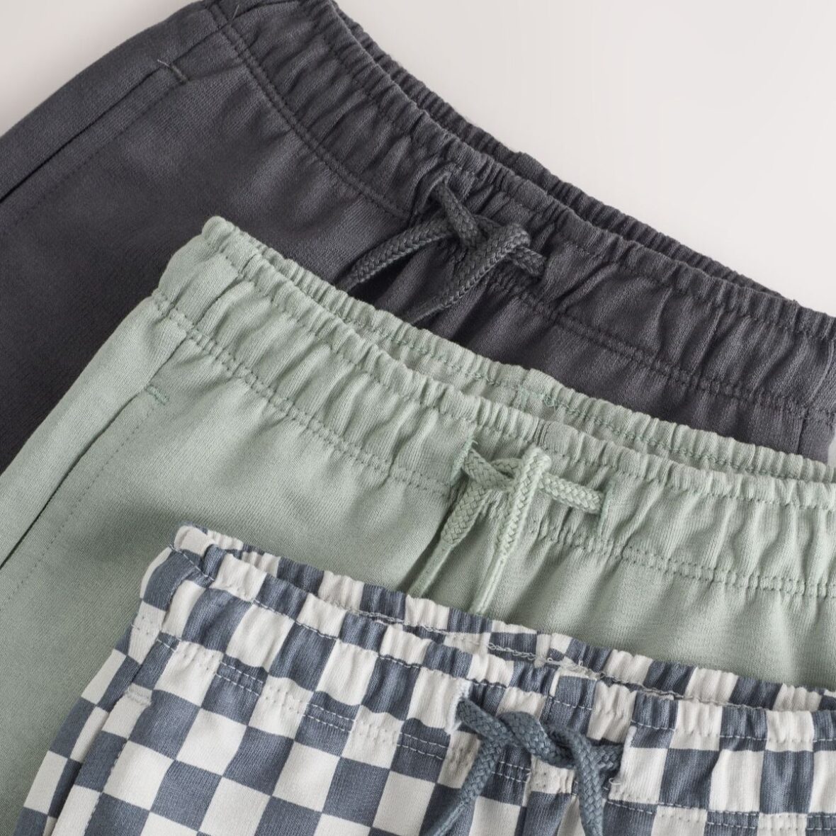Charcoal Checkerboard Jersey Shorts 3 Pack 4