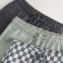Charcoal Checkerboard Jersey Shorts 3 Pack 2
