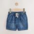 Dark Blue Pull On Loose Denim Shorts 3