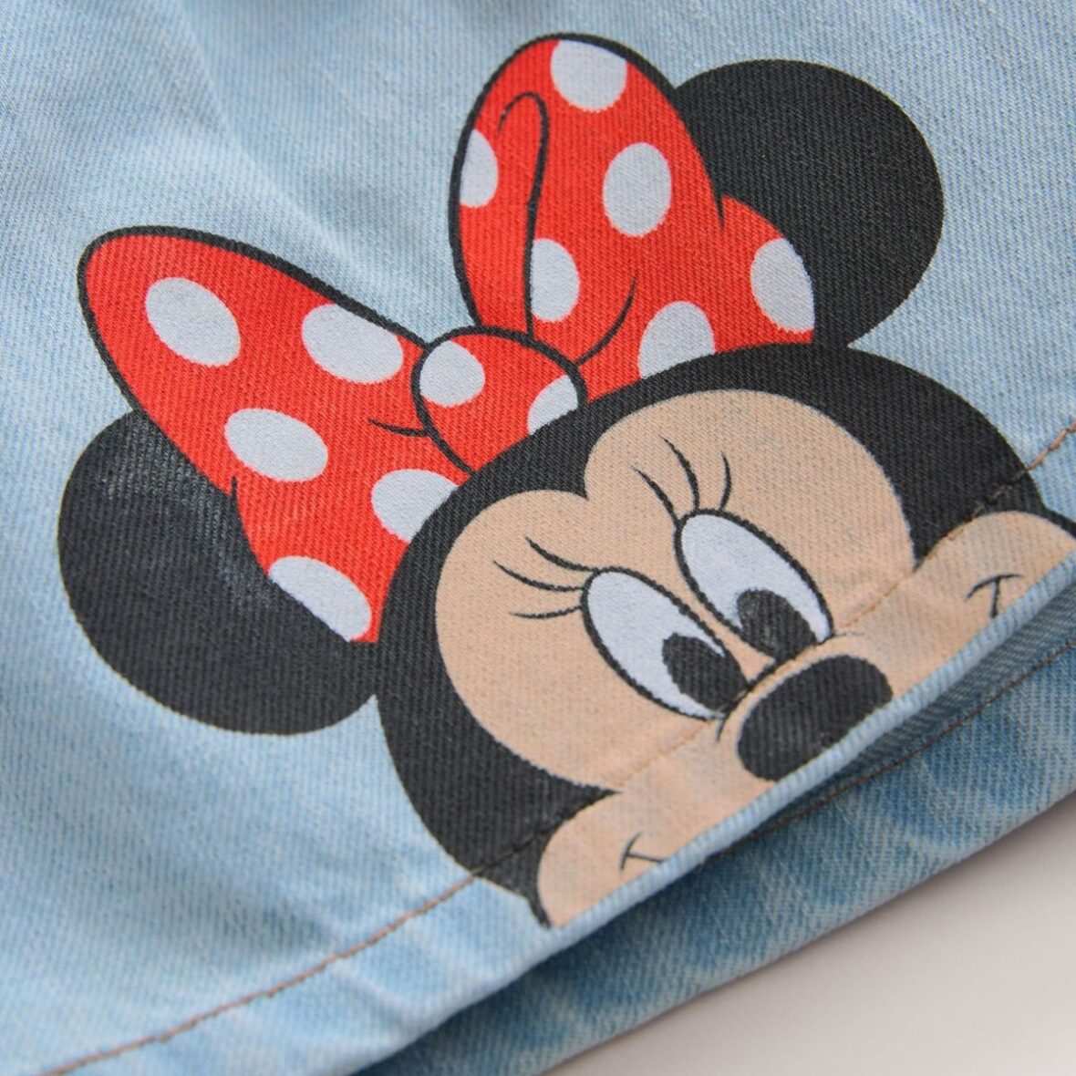 Disney Minnie Mouse Denim Pull On Denim Shorts 4