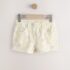 Ecru Multicolour Smiley World Regular Length Frayed Edge Denim Shorts 4