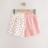 Ecru/Red Stripe Strawberry Shorts 4
