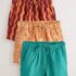 Green/Orange/Stripe Pull On Shorts 3 Pack 4