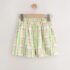 Green/Pink Check Textured Shorts 4