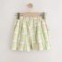 Green Pink Check Textured Shorts 3