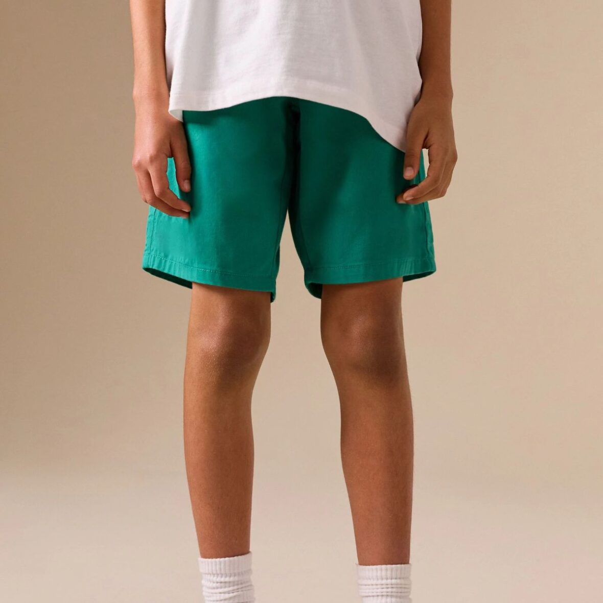 Green Regular Fit Shorts 1
