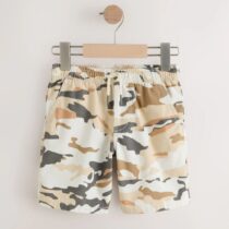 Grey/Ecru Regular Fit Shorts 4