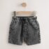 Grey Pull On Loose Denim Shorts 1