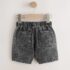 Grey Pull On Loose Denim Shorts 2