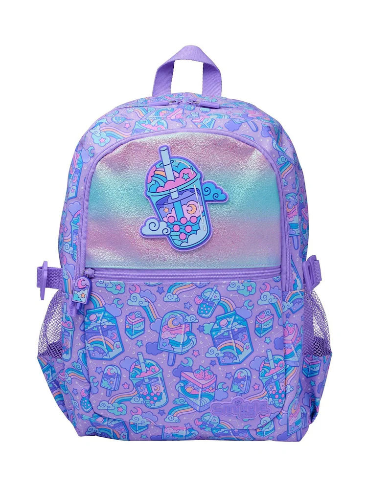 Smiggle Purple Trailblazer Classic Attach Backpack