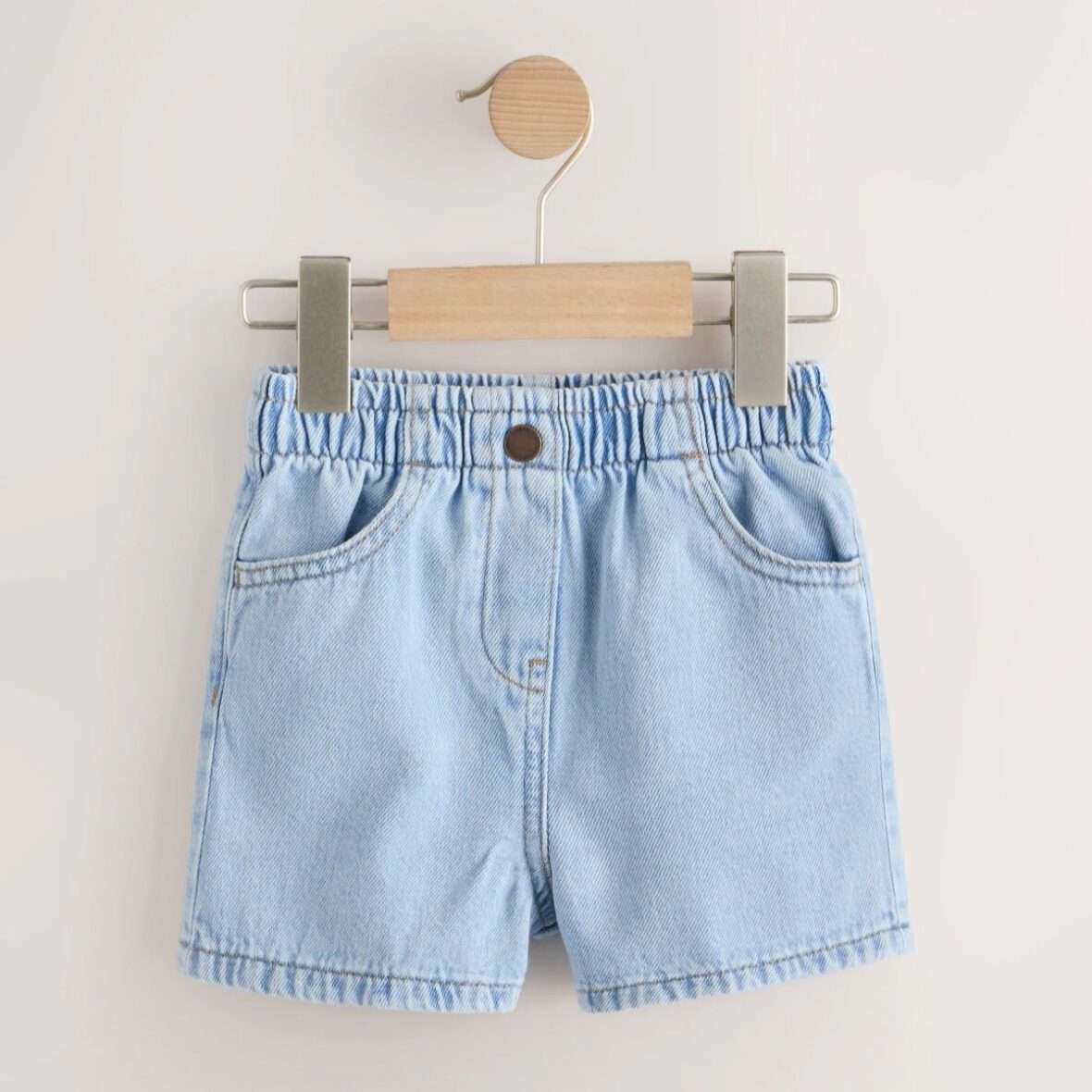 Light Blue Pull On Denim Shorts (3mths-10yrs)