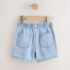 Light Blue Pull On Denim Shorts 2