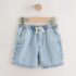 Light Blue Pull On Loose Denim Shorts 4