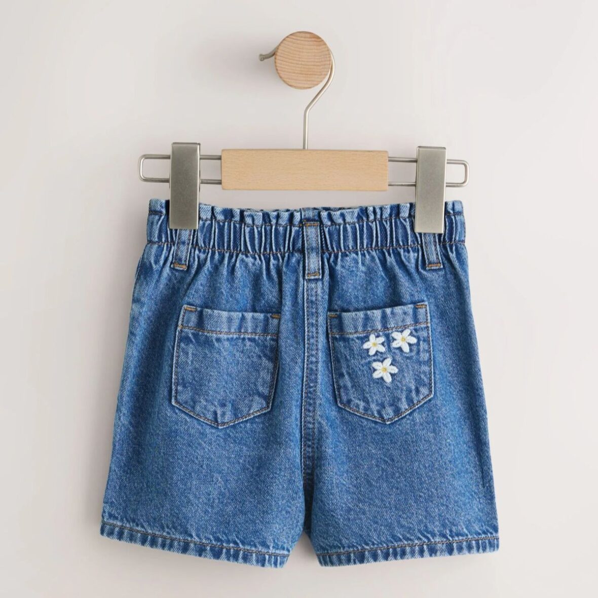 Mid Blue Denim Fruit Character Pull On Denim Shorts 2