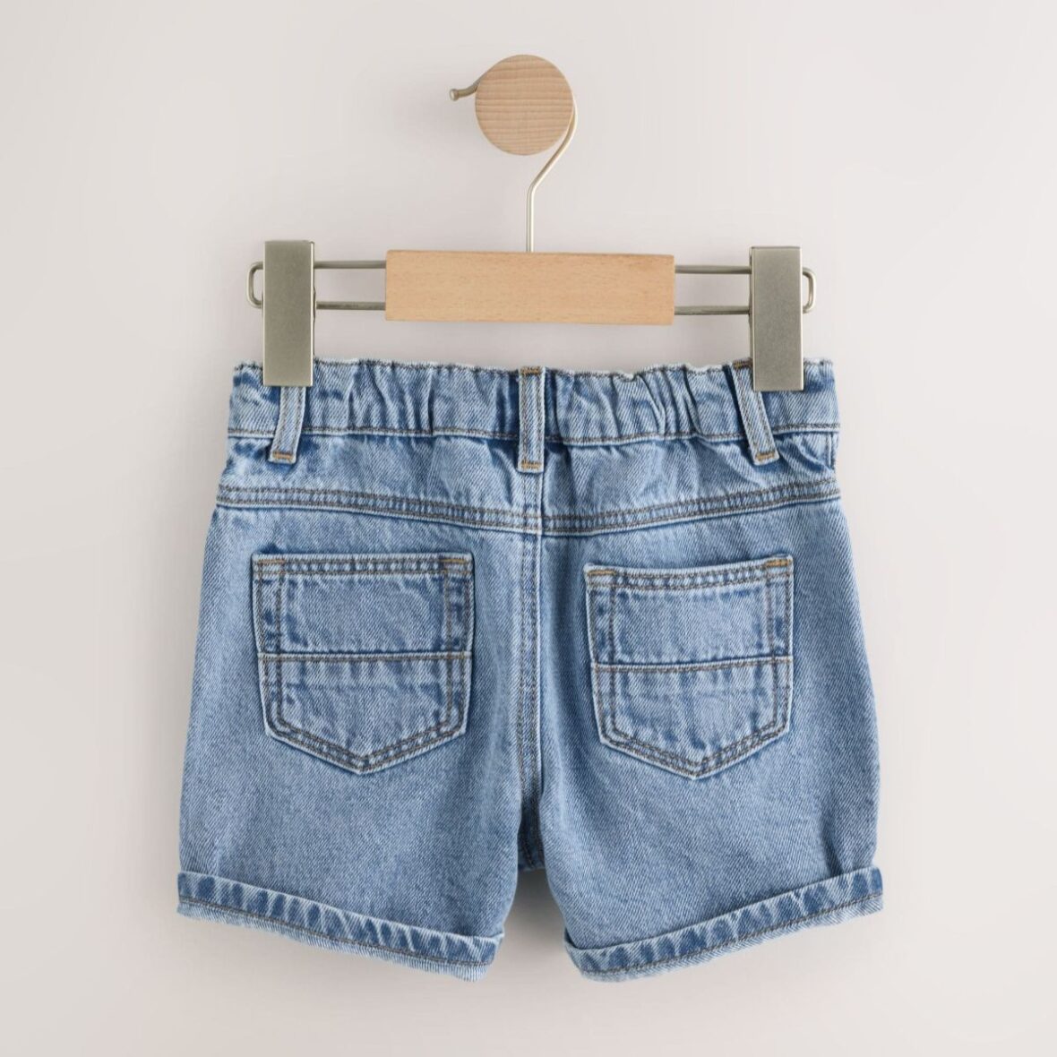 Mid Blue Denim Shorts 3