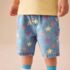 Mid Blue Denim Star Pull On Loose Denim Shorts 3