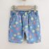 Mid Blue Denim Star Pull On Loose Denim Shorts 4