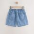 Mid Blue Pull On Denim Shorts 1