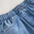 Mid Blue Pull On Denim Shorts 2