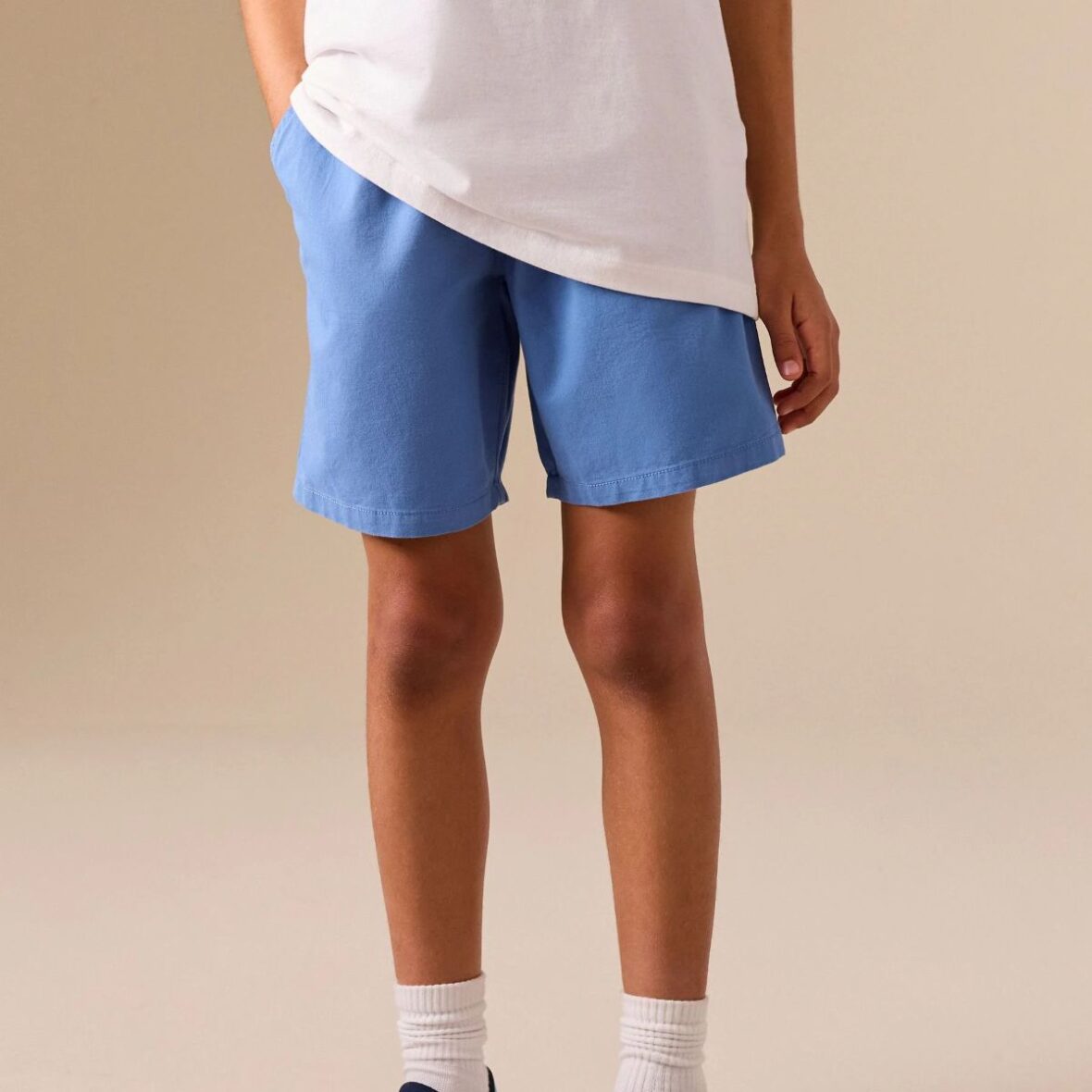 Mid Blue Regular Fit Shorts 1
