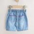Mid Denim Crochet Flower Pull On Denim Shorts 4